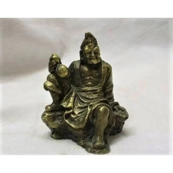Ji Gong Chinese Buddist Monk, Bronze Figurine - Picture 1 of 8